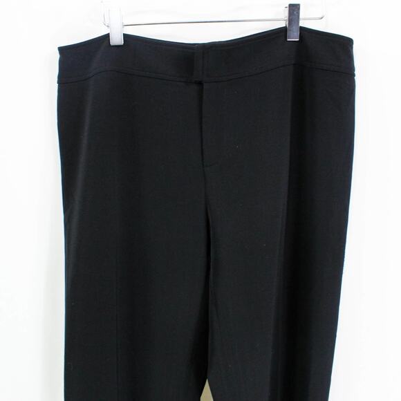 PHILLIPE ADEC Black Straight Leg Button Closure Dress Pants - Picture 2 of 9